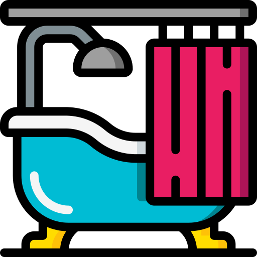 Ikon av et badekar med dush